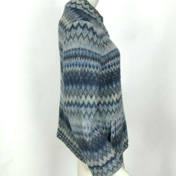 J Jill‎ Cardigan Sweater Full Zip Pockets Wool - Picture 4 of 8